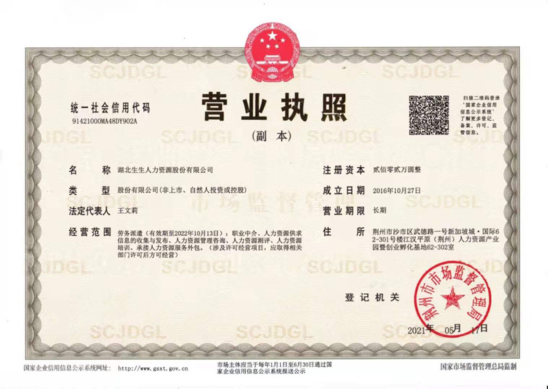 湖北生生人力资源有限公司